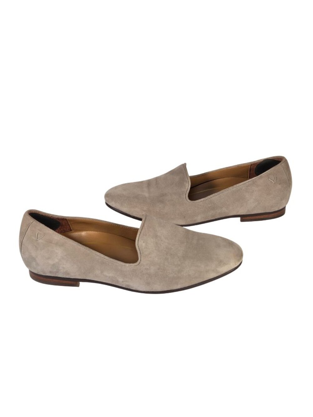 Vionic Willa Taupe Suede Slip-On Loafers - Size 7 US